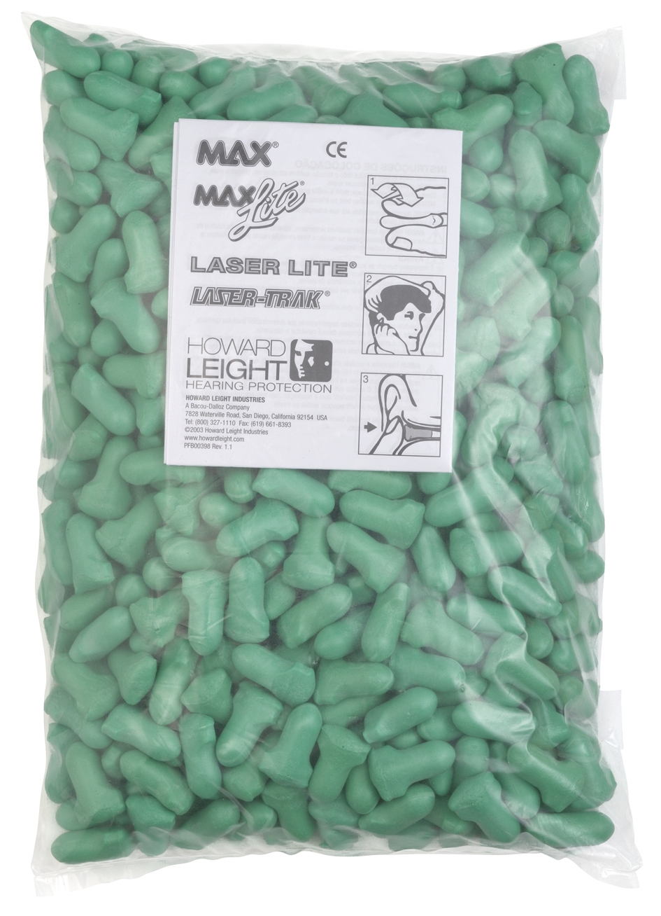 Sachet de bouchons anti-bruit à usage unique Max Lite pour distributeur LS400 Howard Leight by Honeywell