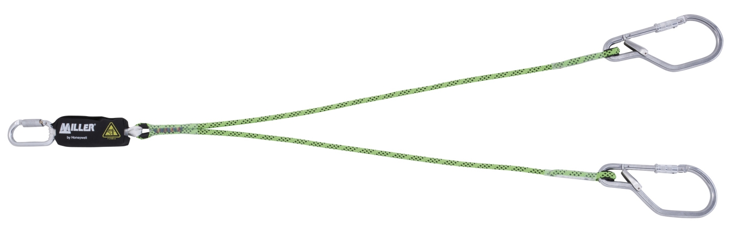 Longe drisse Y avec absorbeur d’énergie - Edge - Mousqueton 1/4 - 2 mousquetons GO60 - 1 M Miller by Honeywell