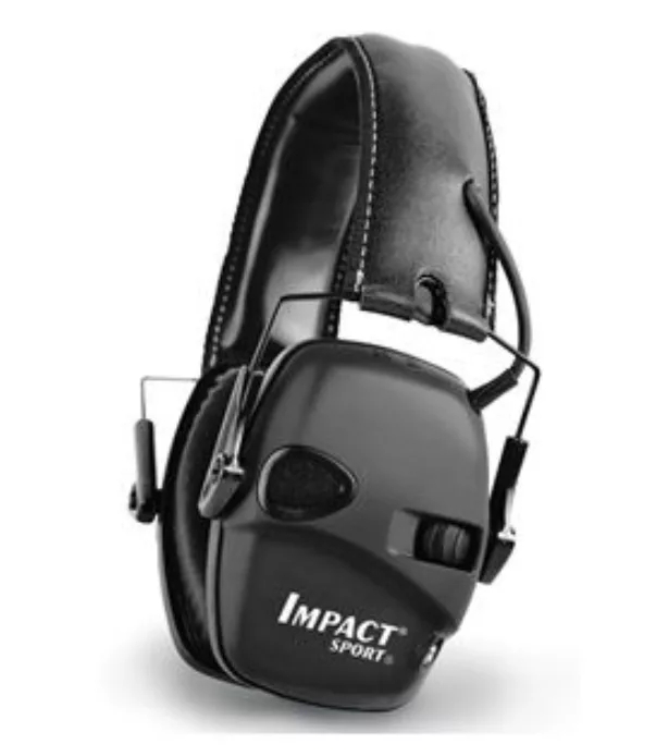 Casque antibruit noir communicant Impact Sport avec serre-tête SNR 25 dB Howard Leight by Honeywell