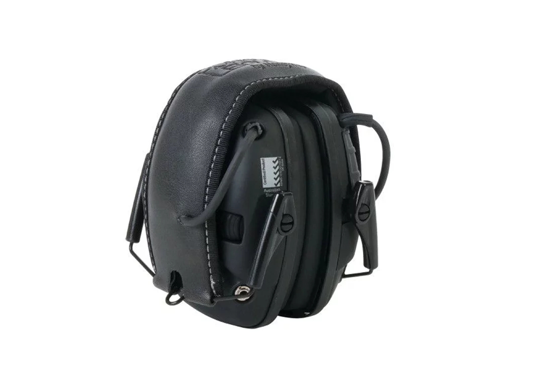 Casque antibruit noir communicant Impact Sport avec serre-tête SNR 25 dB Howard Leight by Honeywell