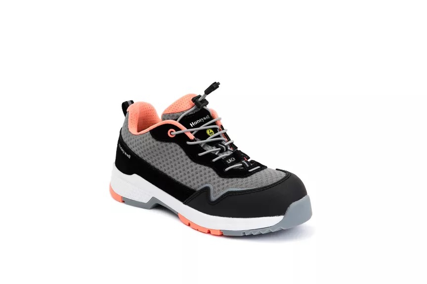Chaussures de sécurité basses Coral femme noir/corail - S1P HI CI ESD SRC Honeywell