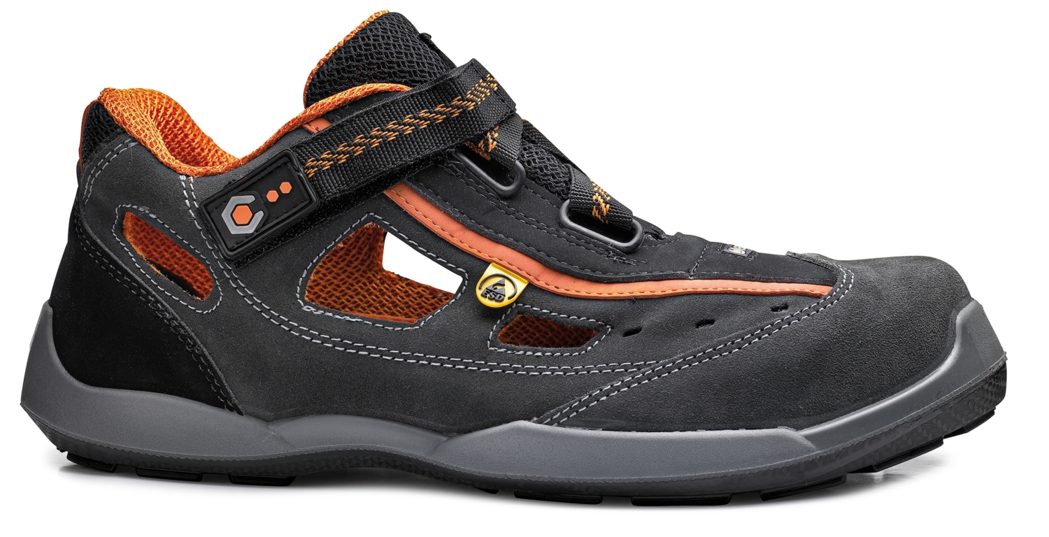 Chaussures de sécurité basses Aerobic B0617 - Noir/Orange Base Protection