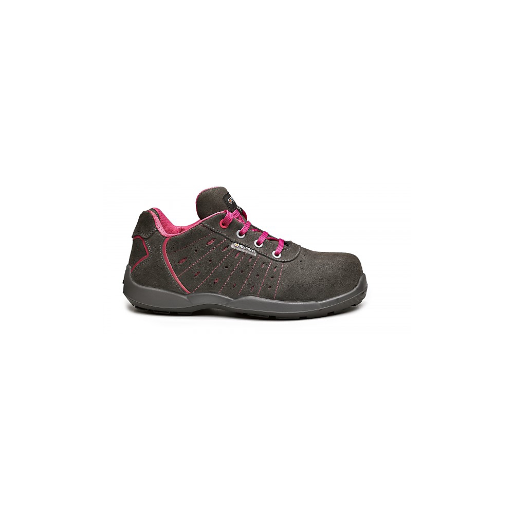  Chaussures de sécurité basses Attitude B0677 femme gris/rose - S1P SRC 