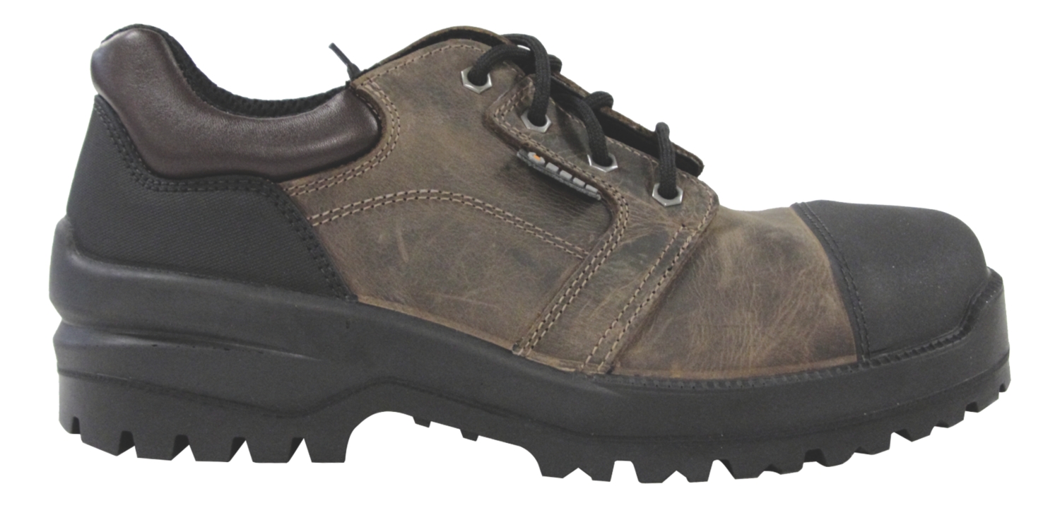 Chaussures de sécurité basses Bison B0770 - Marron/Noir Base Protection