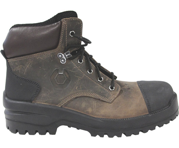 Chaussures hautes Bison Top B0771 - Marron/Noir Base Protection