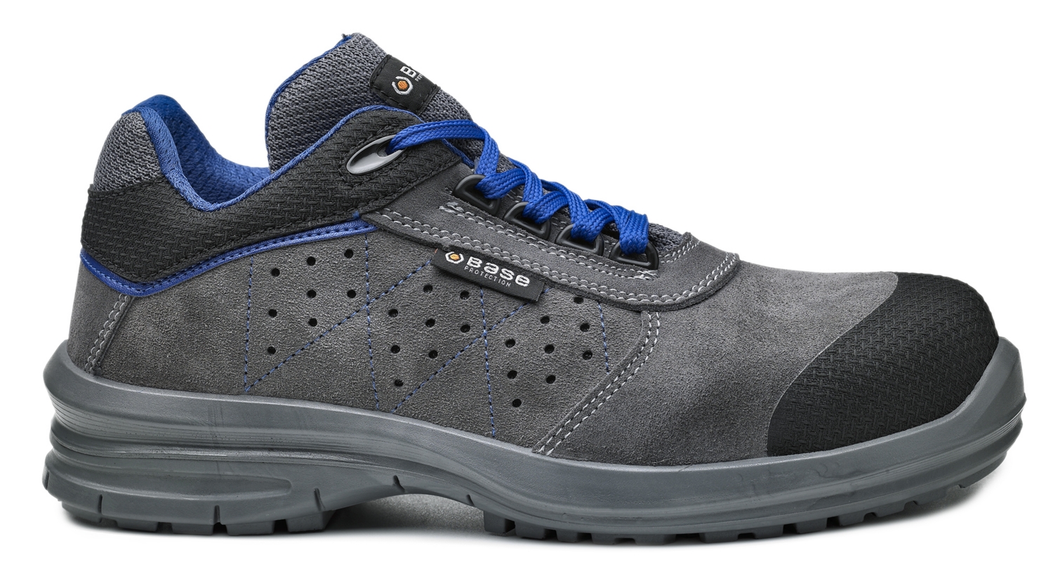  Chaussures de sécurité basses Quasar B0953 - Gris/Bleu 
