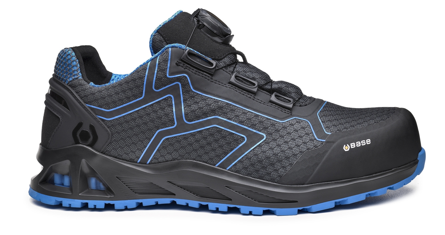  Chaussures de sécurité basses K-Trek B1005B - Noir/Bleu 