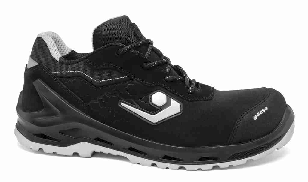 Chaussures de sécurité basses I-Omega mixtes noir / blanc - SB E WPA PS CI FO SR - Special Base Protection