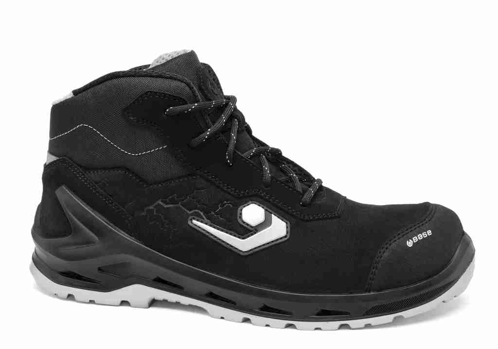 Chaussures de sécurité hautes I-Omega Top mixtes noir / blanc - SB E WPA PS CI FO SR - Special Base Protection