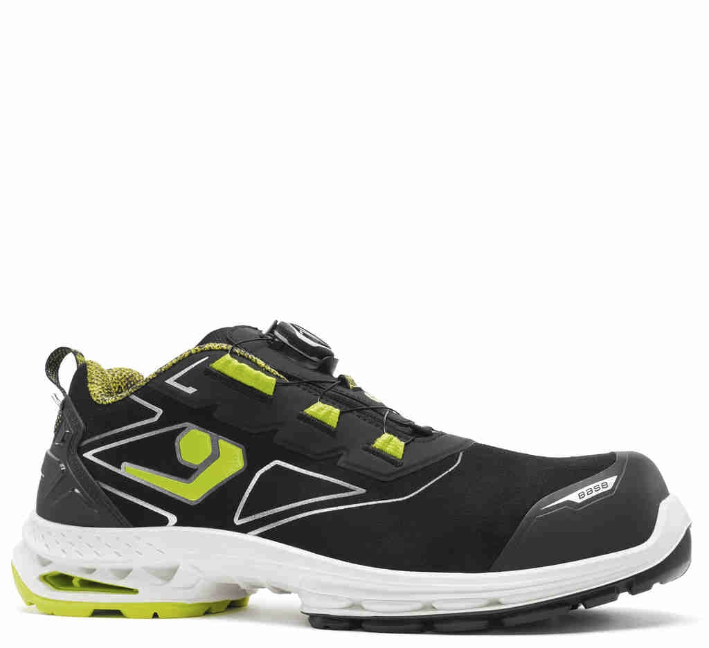 Chaussures de sécurité basses Helsinki mixte noir / jaune - S7S ESD LG SC FO SR - Run@Work Base Protection