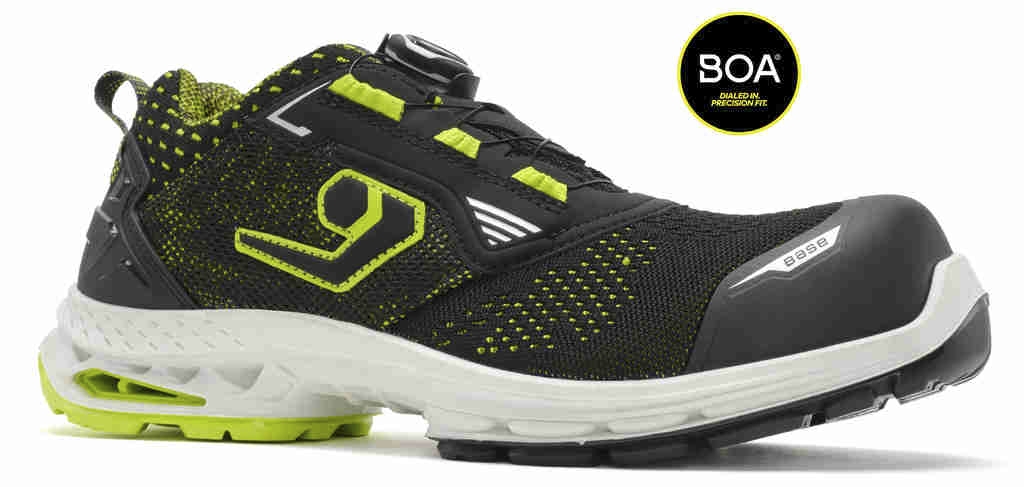 Chaussures de sécurité basses Stockholm mixtes noir / vert - S1PS ESD SC LG FO SR​ - Run@Work Base Protection