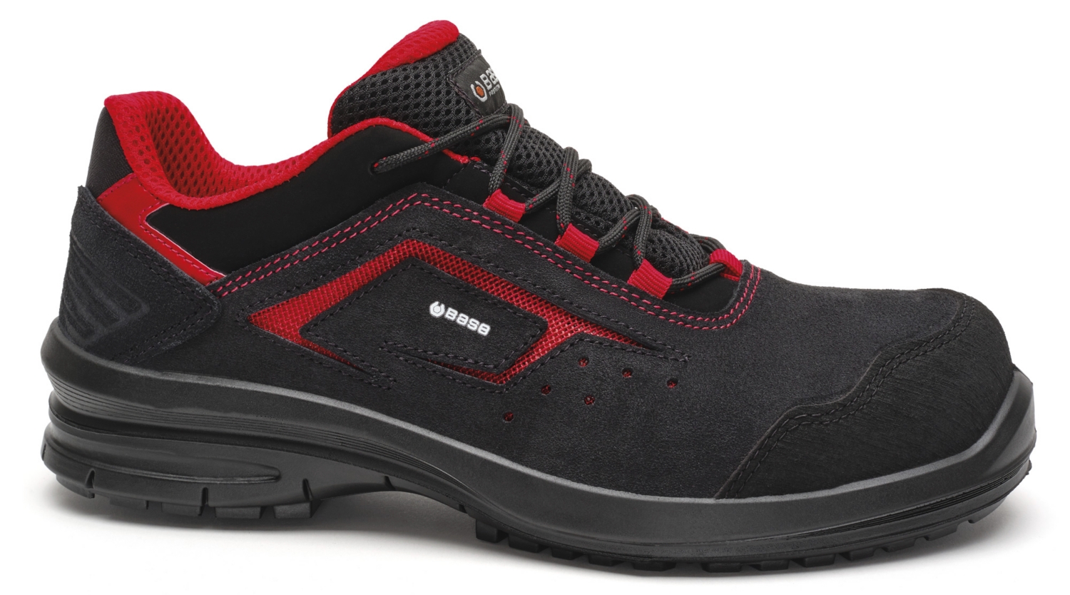 Chaussures de sécurité basses Eris femme noir/rouge - PL FO SR Base Protection