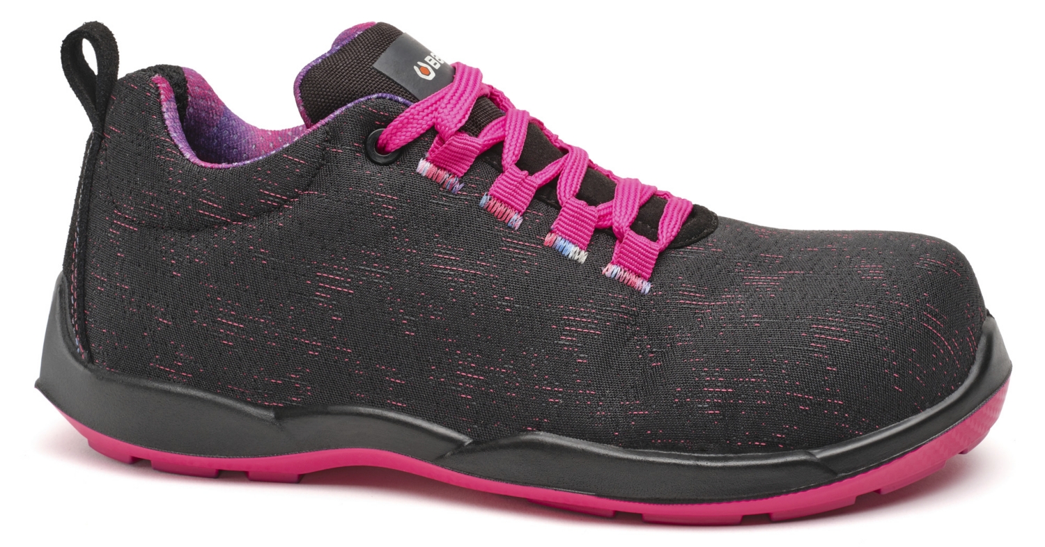 Chaussures de sécurité basses Violet femme noir/rose - S3 SRC Base Protection