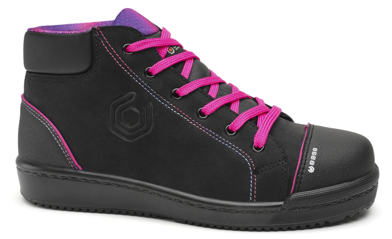 Chaussures de sécurité hautes Margot Top femme noir/rose - S3 SRC Base Protection