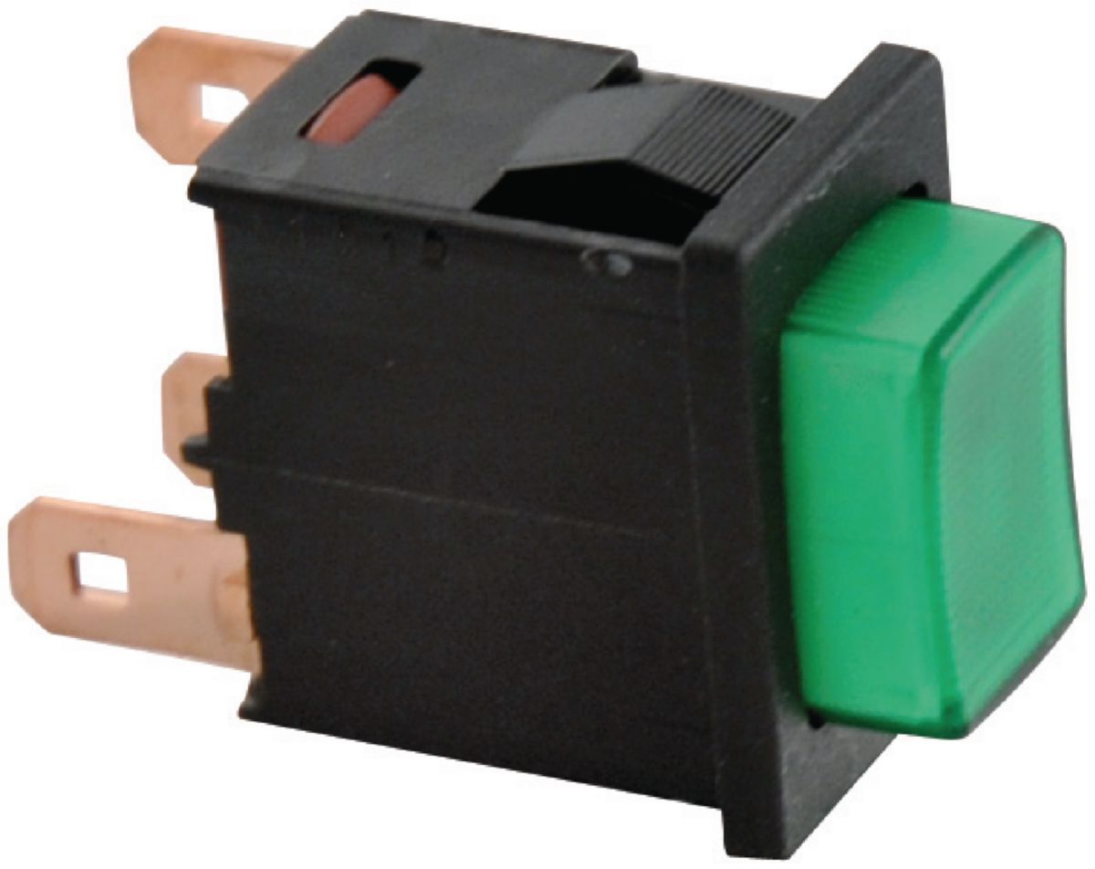 Bouton poussoir L4 N/vert Chappee