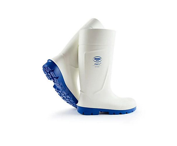 Bottes EasyGrip - S4 SRC - Blanc/Bleu Bekina Boots