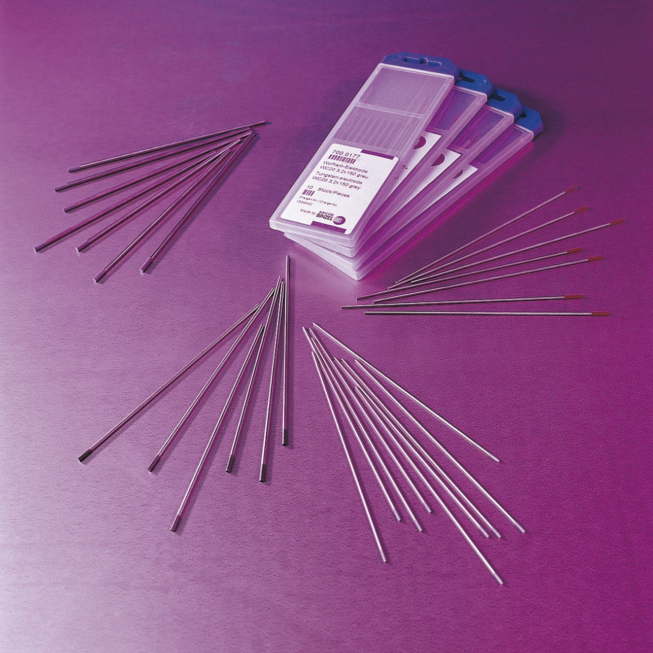 Electrodes tungstène THORIE Binzel