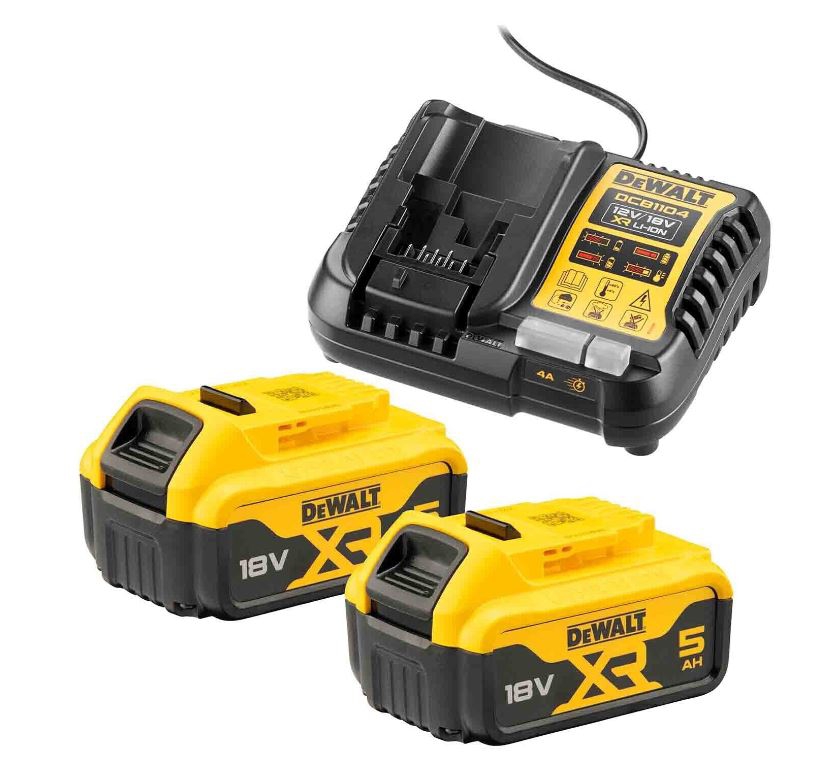  Pack de deux batteries 18 V 5 Ah + 1 chargeur 