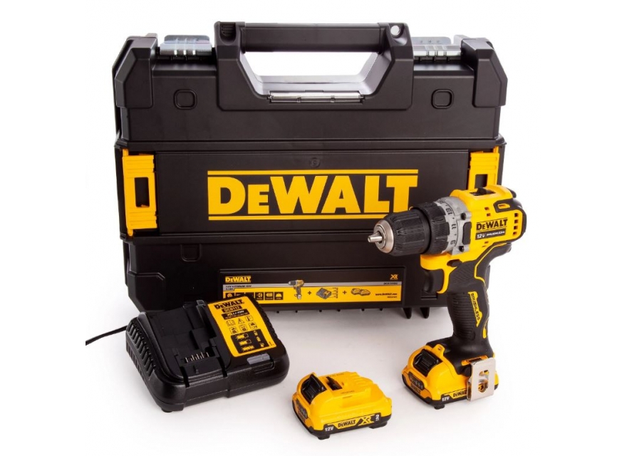 Perceuse visseuse compacte - Moteur brushless - 12V - 2AH li-ion DeWalt