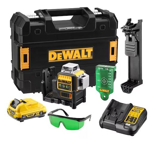Laser 3x360° XR 12V 2Ah Li-Ion - faisceaux verts DeWalt