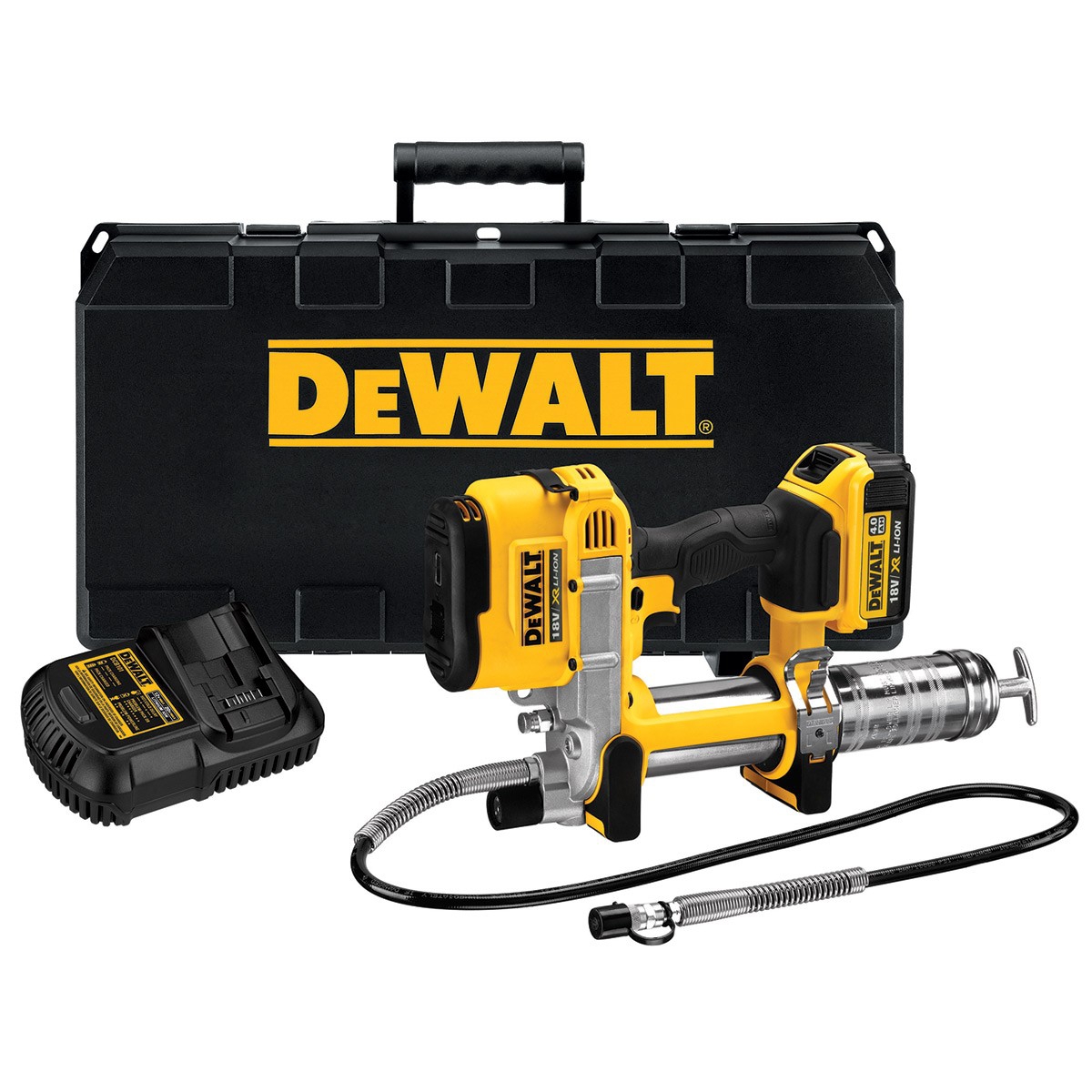 Pompe à graisse sans fil XR 18V 4Ah Li-Ion DeWalt