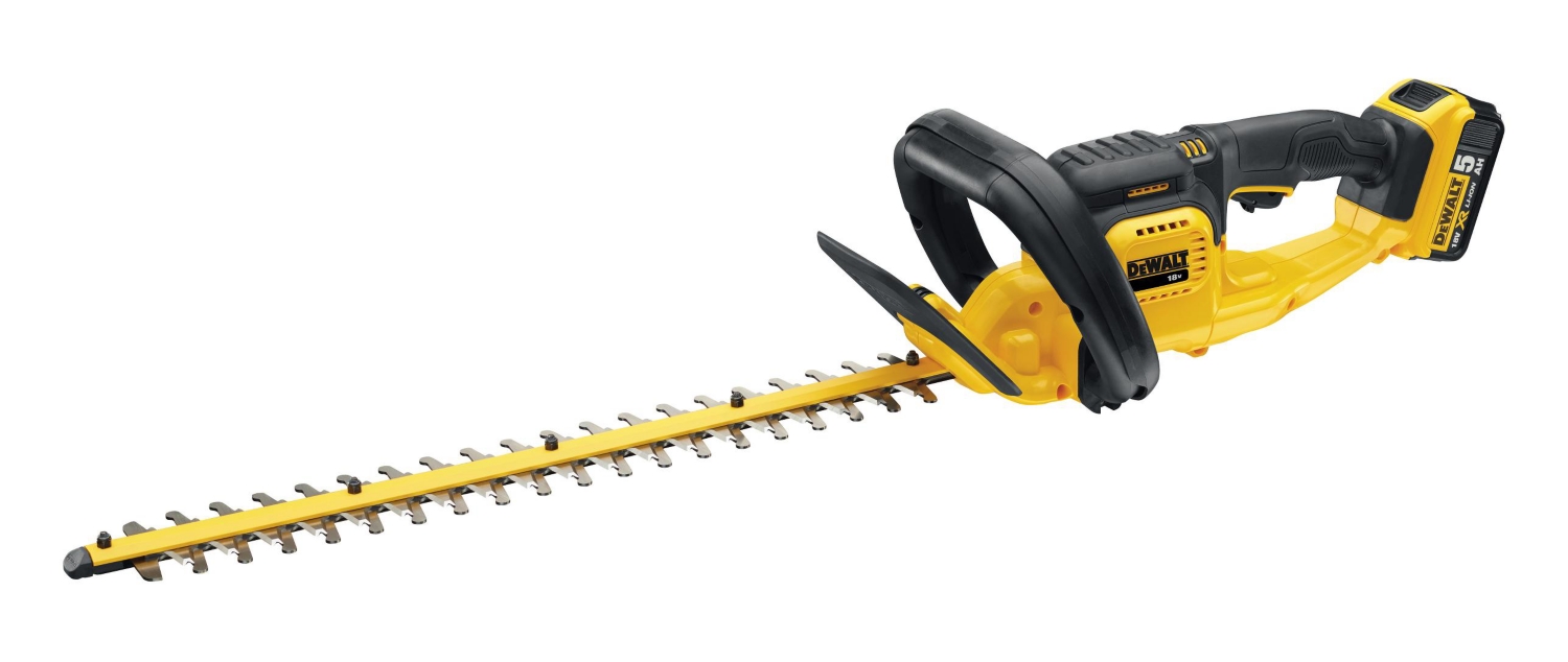 Taille-haie 55 cm DCM563P1 - 18 V XR - 5Ah - livré avec 1 batterie 18V 5Ah et un chargeur DeWalt