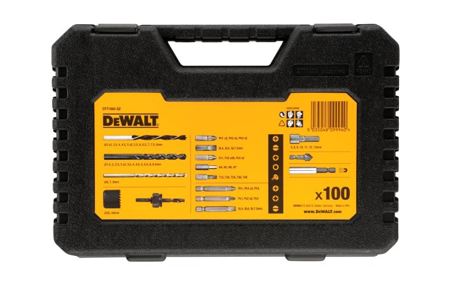Coffret de vissage et perçage 100 pièces DeWalt
