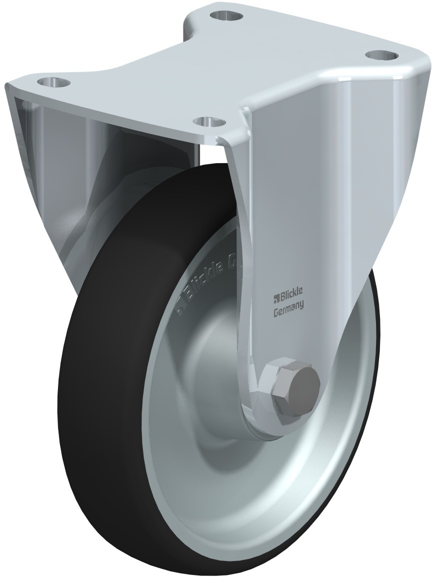  Roulette fixe BH-PATH à platine Roulement à rouleaux sans frein 