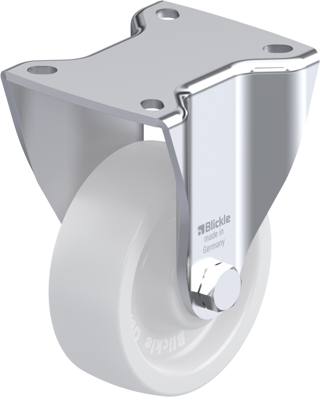  Roulette fixe BH-SPO à platine Moyeu lisse sans frein 
