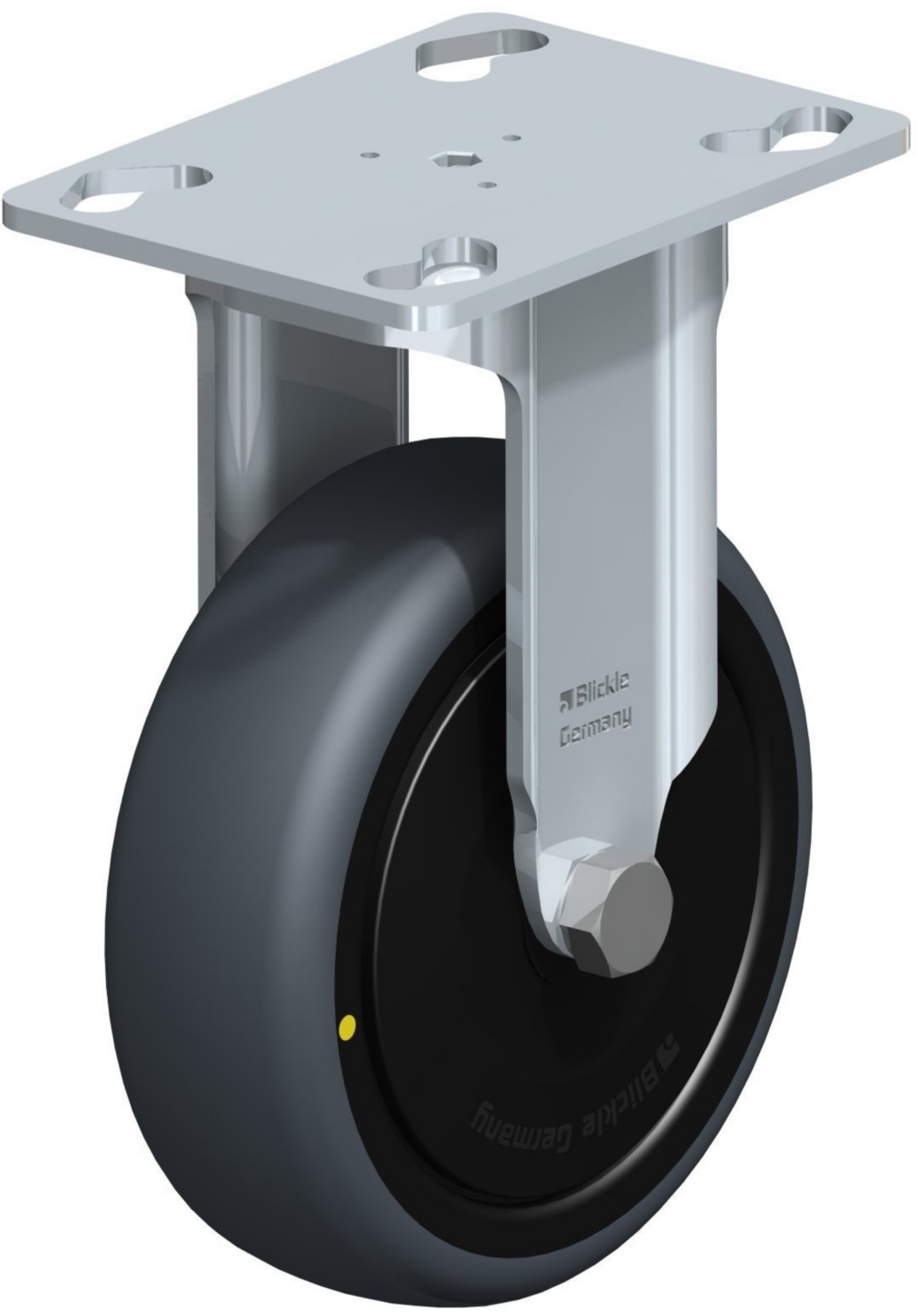  Roulette fixe BKPA-TPA à platine Electro-conductrice Roulement à billes sans frein 