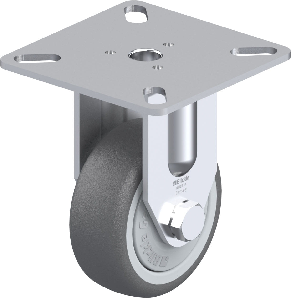 Roulette fixe BPA-PATH à platine Roulement à billes Sans frein Blickle