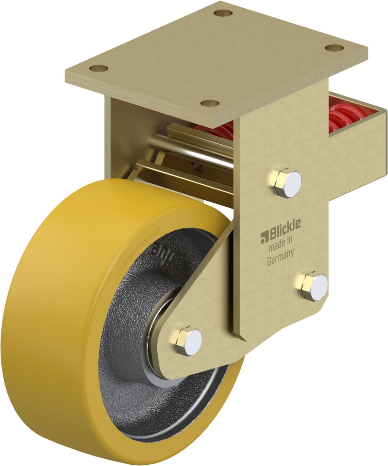 Roulette fixe BSFN-GTH à platine Roulement à billes sans frein BSFN-GTH 202K Blickle