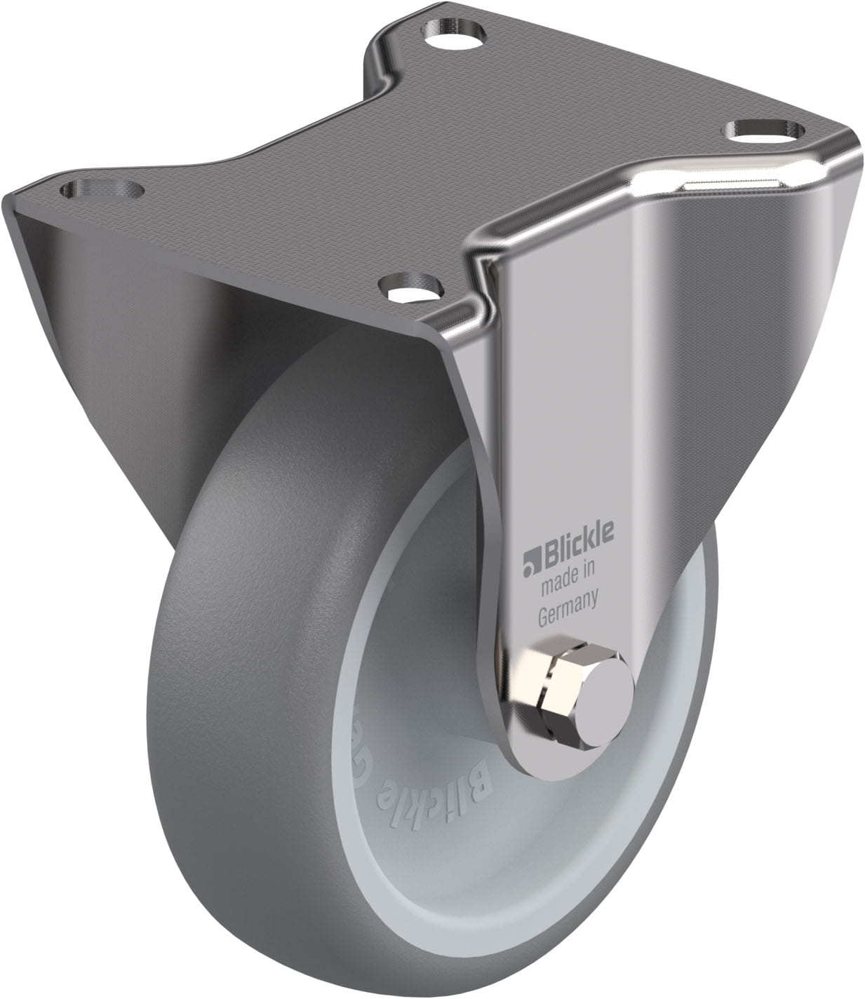 Roulette fixe caoutchouc lisse BX-TPA Ø 100 mm 100 kg Blickle
