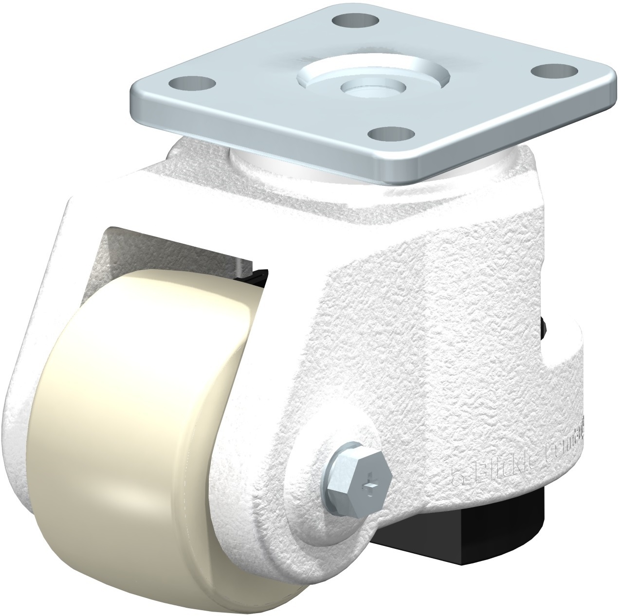 Roulette d’immobilisation HRSP-GSPO à platine Moyeu lisse Blickle