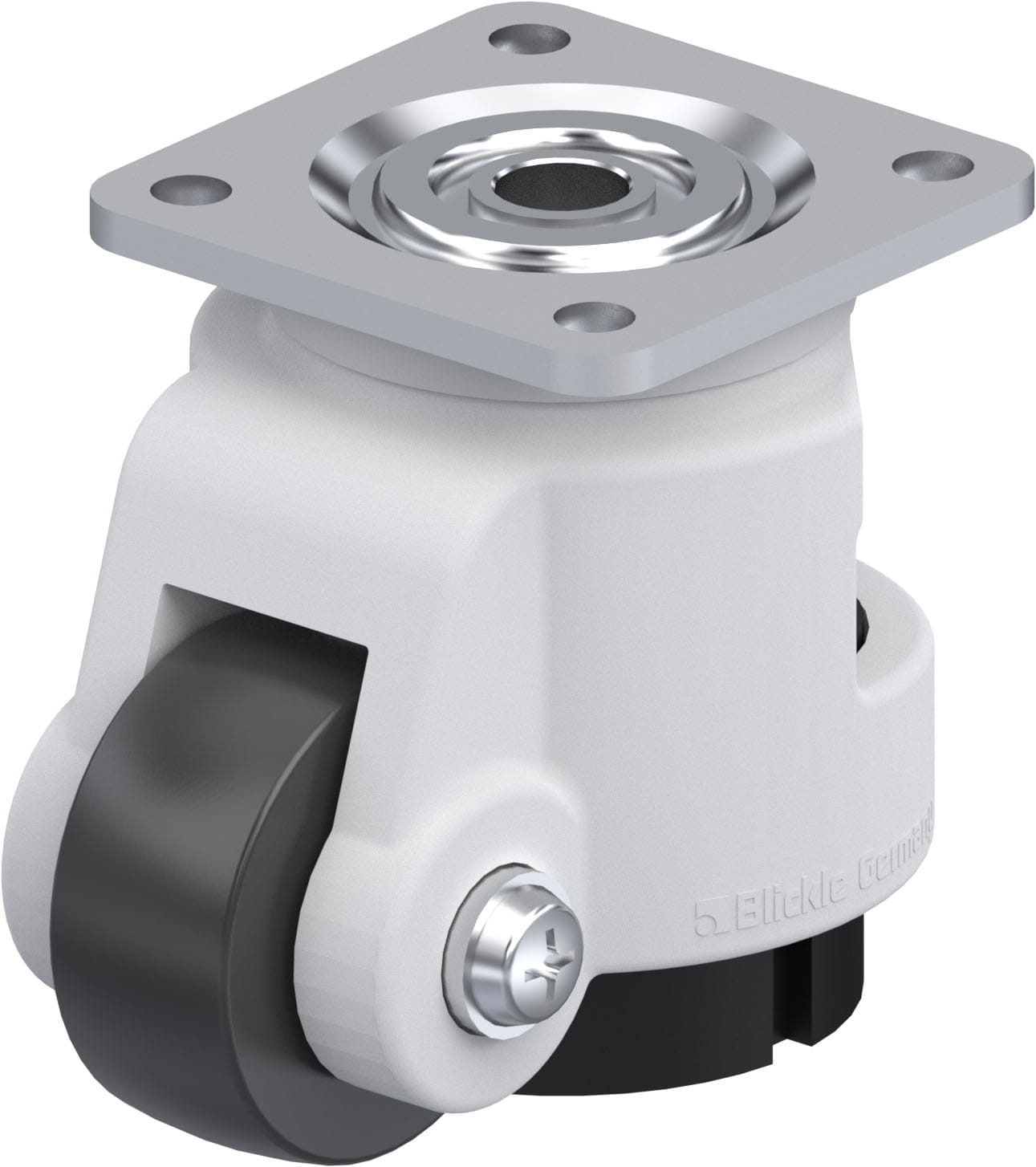 Roulette d'immobilisation HRSP-POA à platine Moyeu lisse Polyamide Blickle
