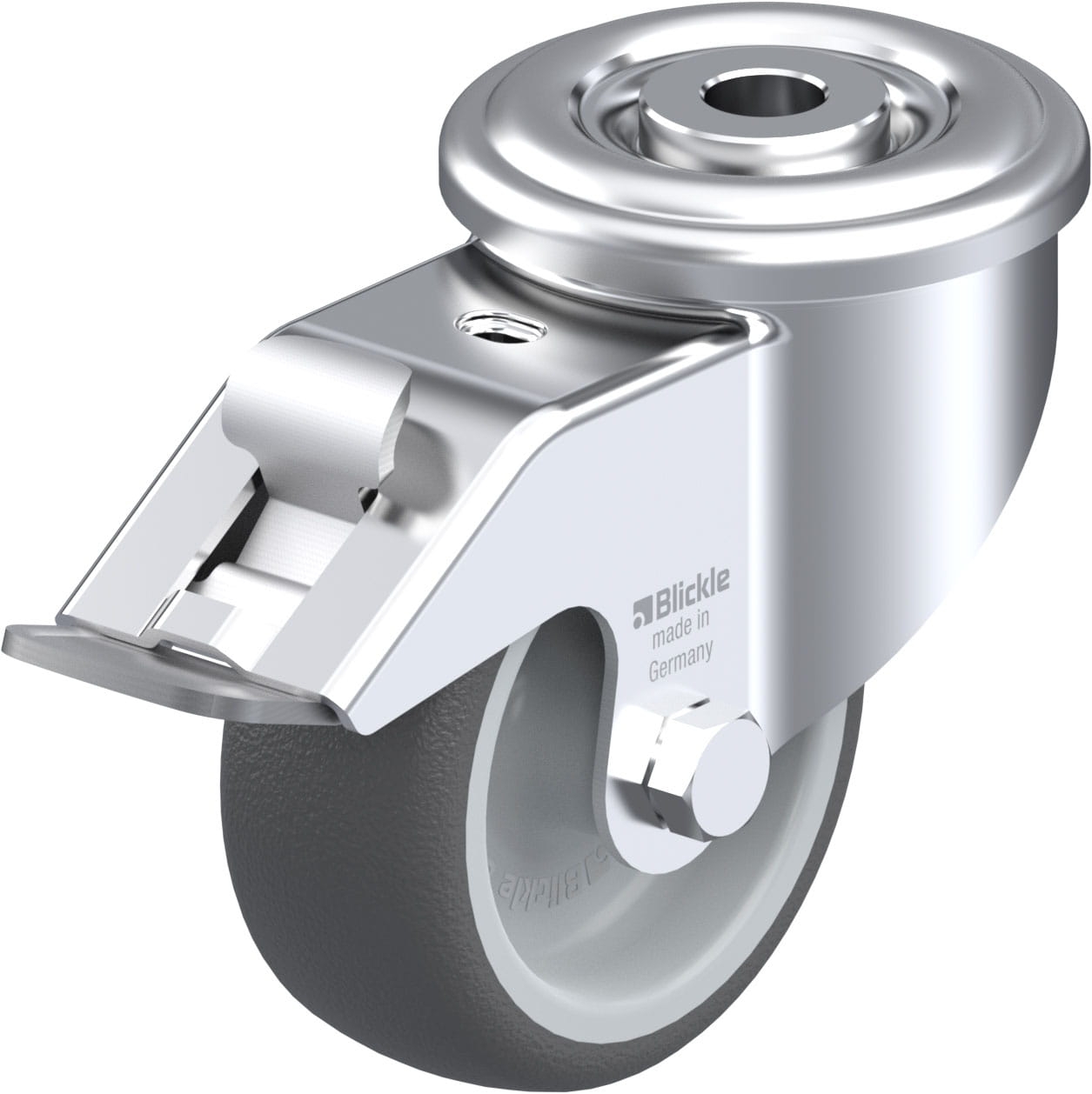 Roulette pivotante à blocage polyuréthane LER-PATH Ø 80 mm 150 kg Blickle