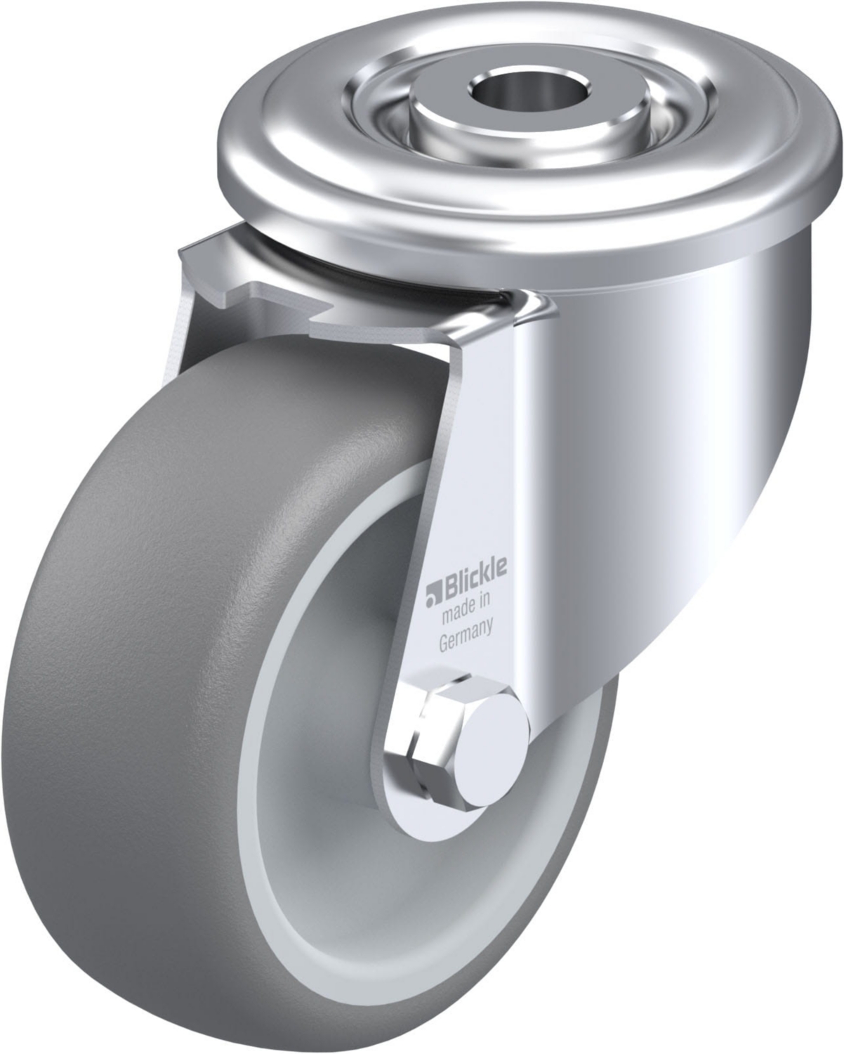 Roulette pivotante caoutchouc lisse LER-TPA Ø 80 mm 100 kg Blickle
