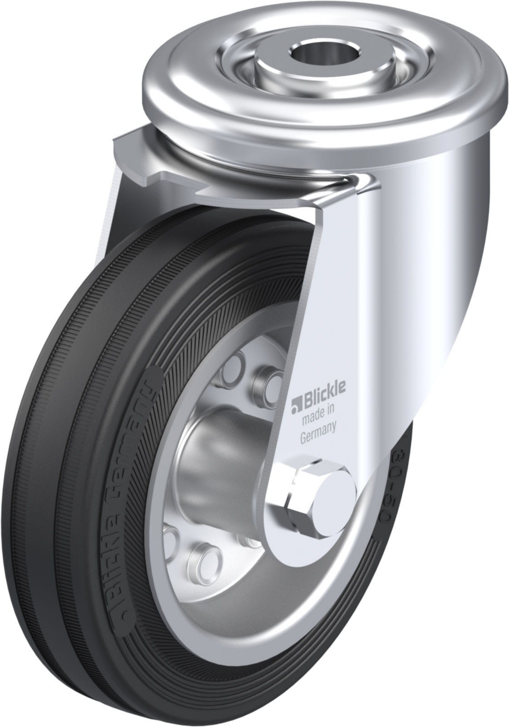 Roulette pivotante caoutchouc à rouleaux LER-VE Ø 100 mm 70 kg Blickle