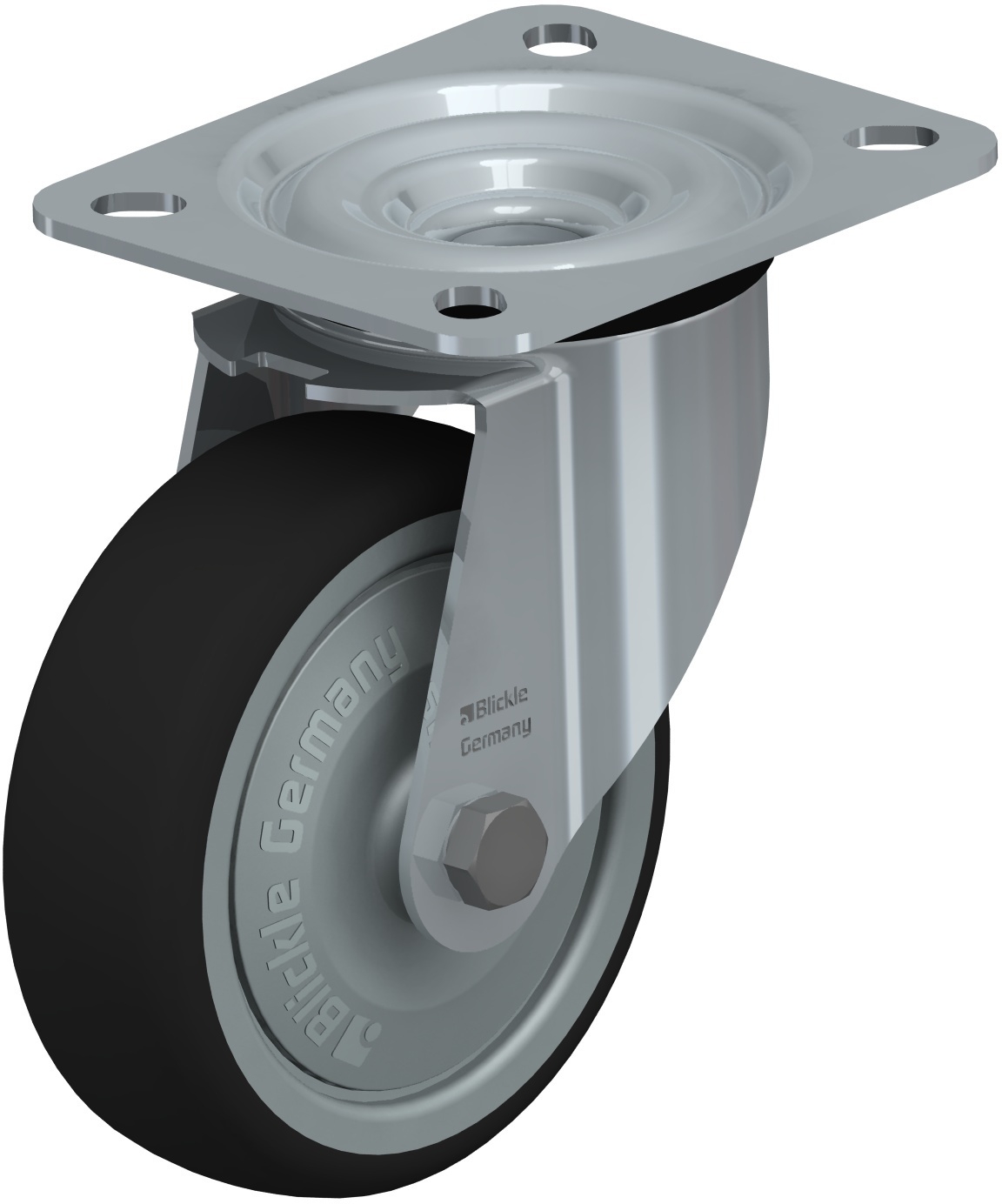 Roulette pivotante LE-PATH à platine Roulement à billes sans frein Blickle