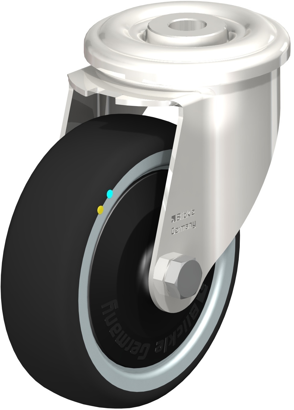  Roulette pivotante LEXR-PATH Electro-conductrice Pare-fils étanche à billes sans frein 