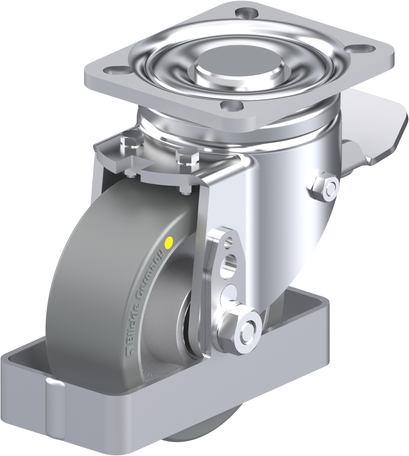Roulette pivotante LH-ALTH à platine Antistatique Bombée à billes avec frein Stop-top Blickle