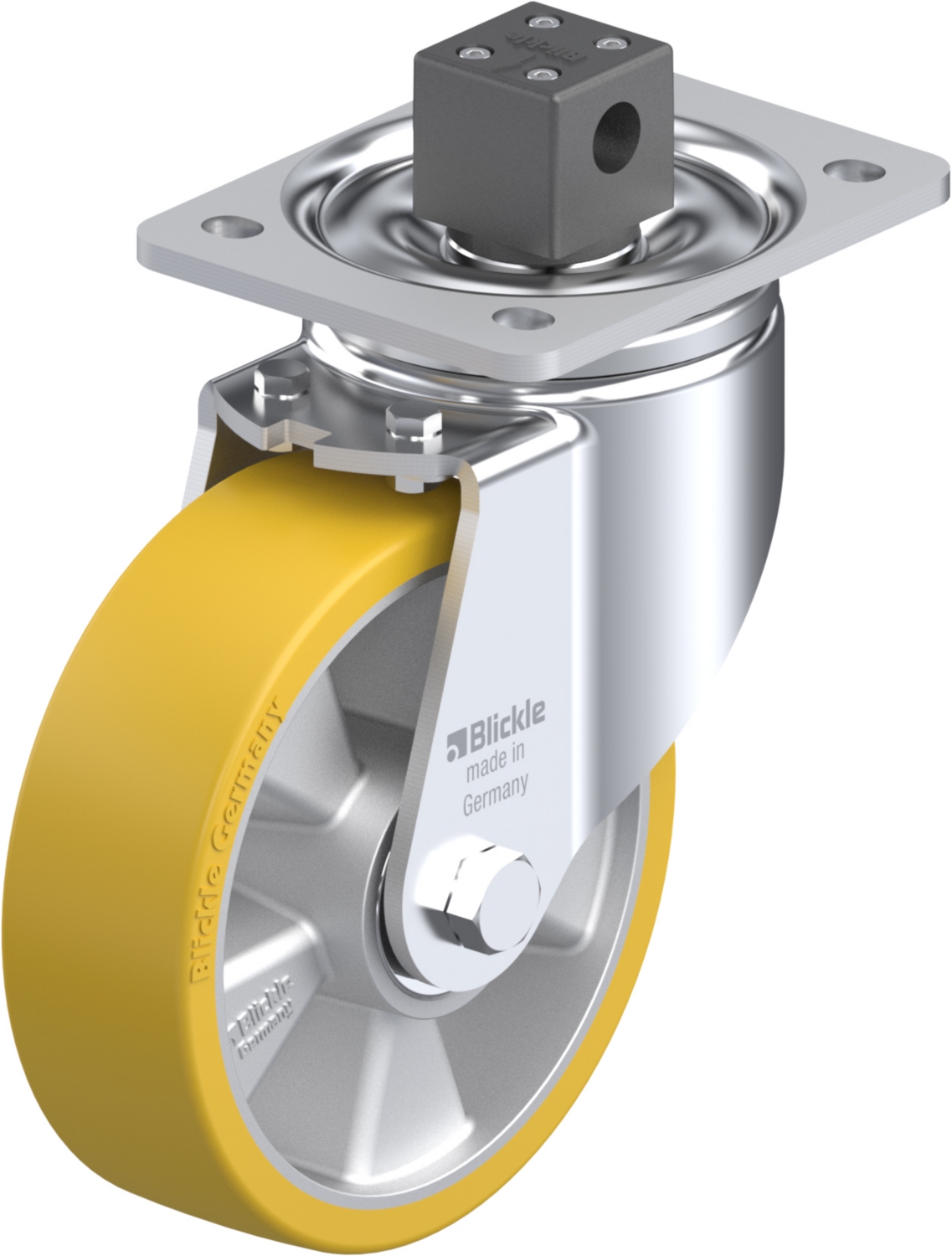 Roulette pivotante LH-ALTH à platine Roulement à billes avec frein Central-stop Blickle