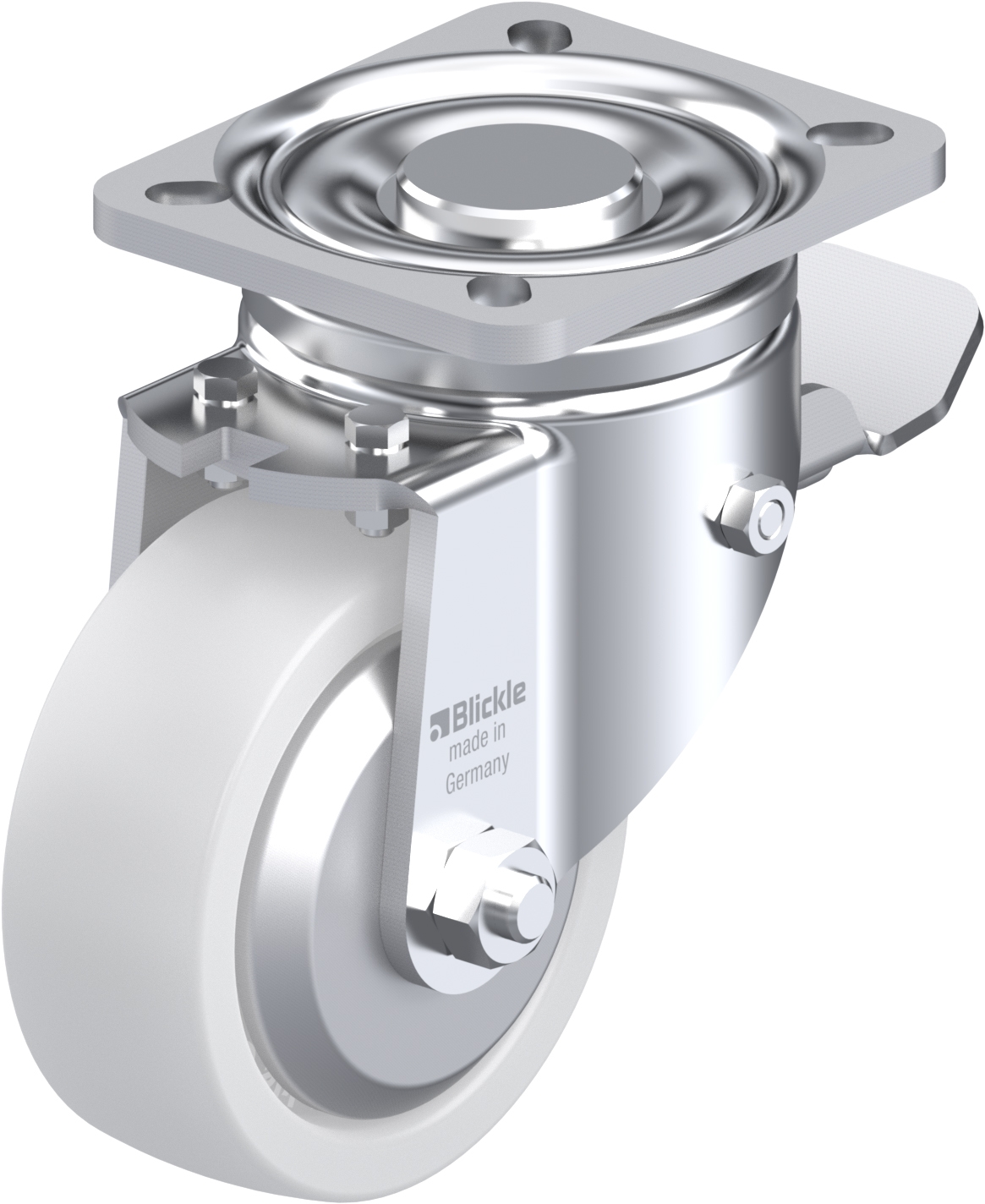 Roulette pivotante LH-SPO à platine Pare-fils Roulement à billes avec frein Stop-top Blickle