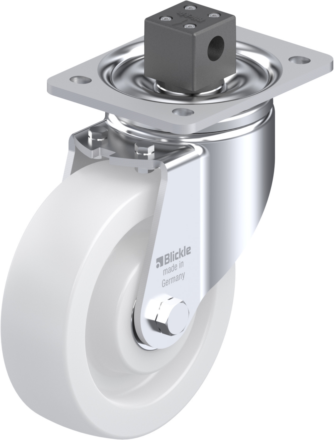 Roulette pivotante LH-SPO à platine Roulement à billes avec frein Central-stop Blickle