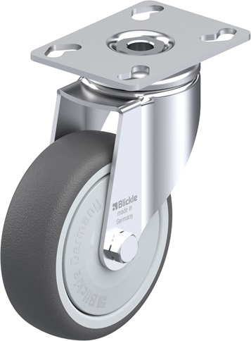 Roulette d’appareil pivotante avec platine à visser - série PATH roulement à billes Blickle