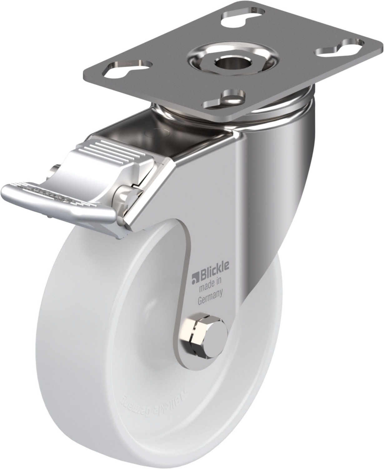 Roulette pivotante à blocage LKPXA-PO acier Ø 100 mm 120 kg Blickle