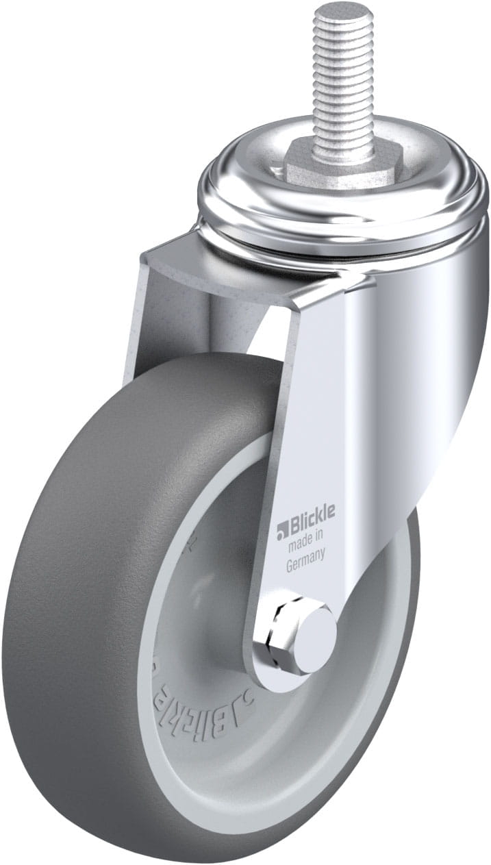 Roulette pivotante LKRA-PATH à tige lisse Sans frein Blickle