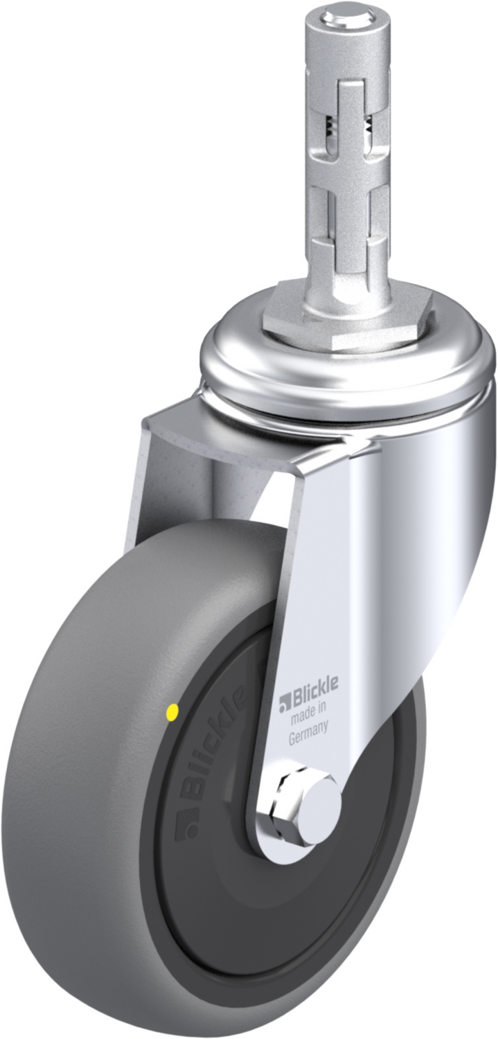  Roulette pivotante LKRA-TPA à tige Electro-conductrice Roulement à billes sans frein 