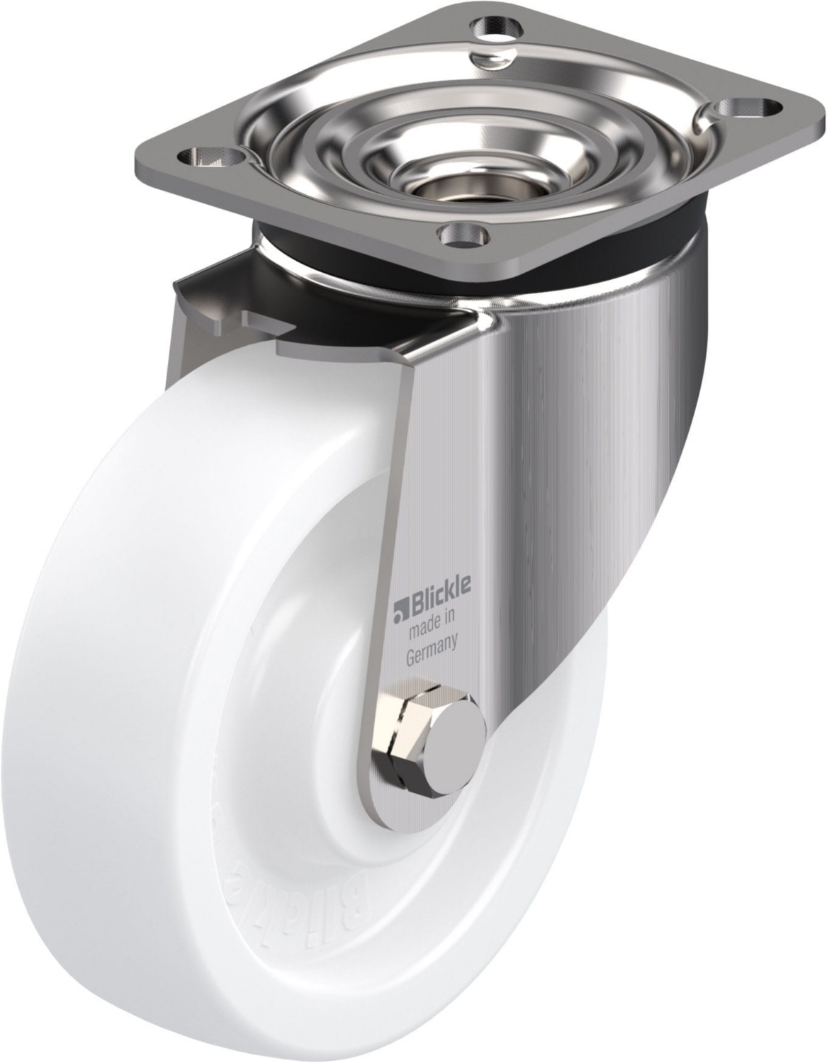 Roulette pivotante LKX-SPO à platine lisse Sans frein Blickle