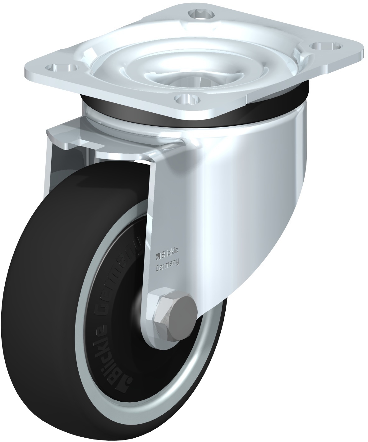  Roulette pivotante LK-PATH à platine Electro-conductrice Pare-fils à billes sans frein 